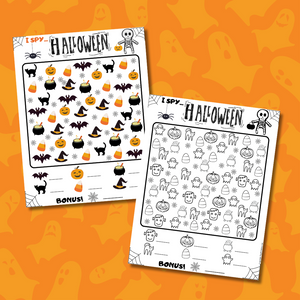 Free Halloween I Spy Printable