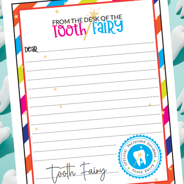 Tooth Fairy Certificate & Letter Printable!