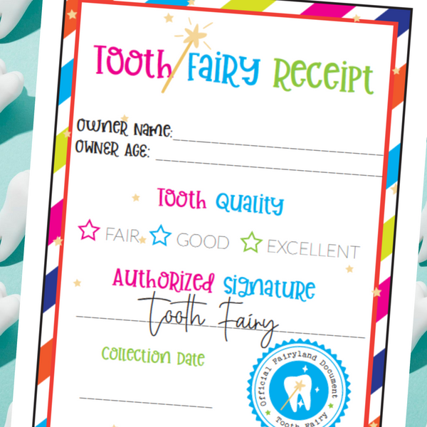 Tooth Fairy Certificate & Letter Printable!