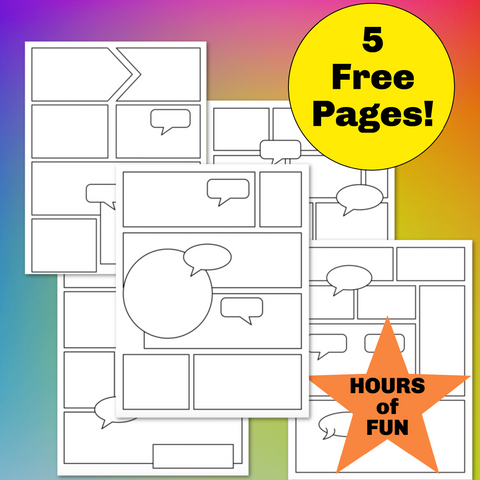 5 Free Blank Comic Pages