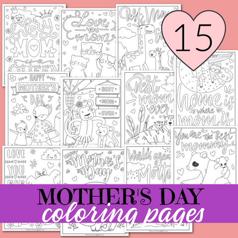 15 Free Printable Mother's Day Coloring Pages