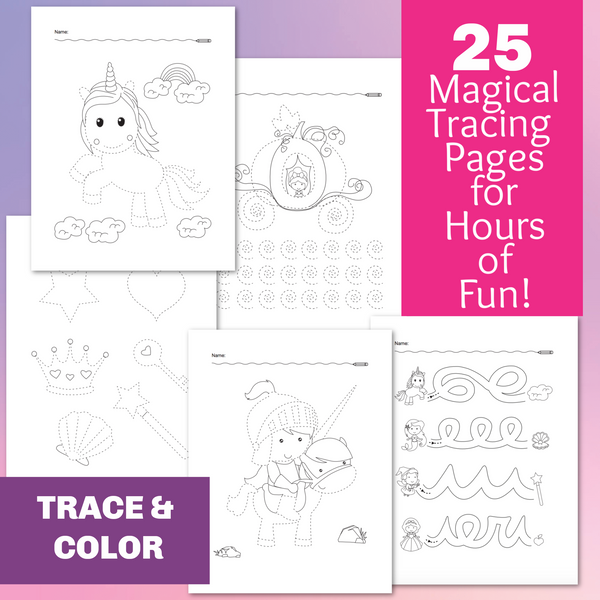 25 Magical Tracing Worksheets