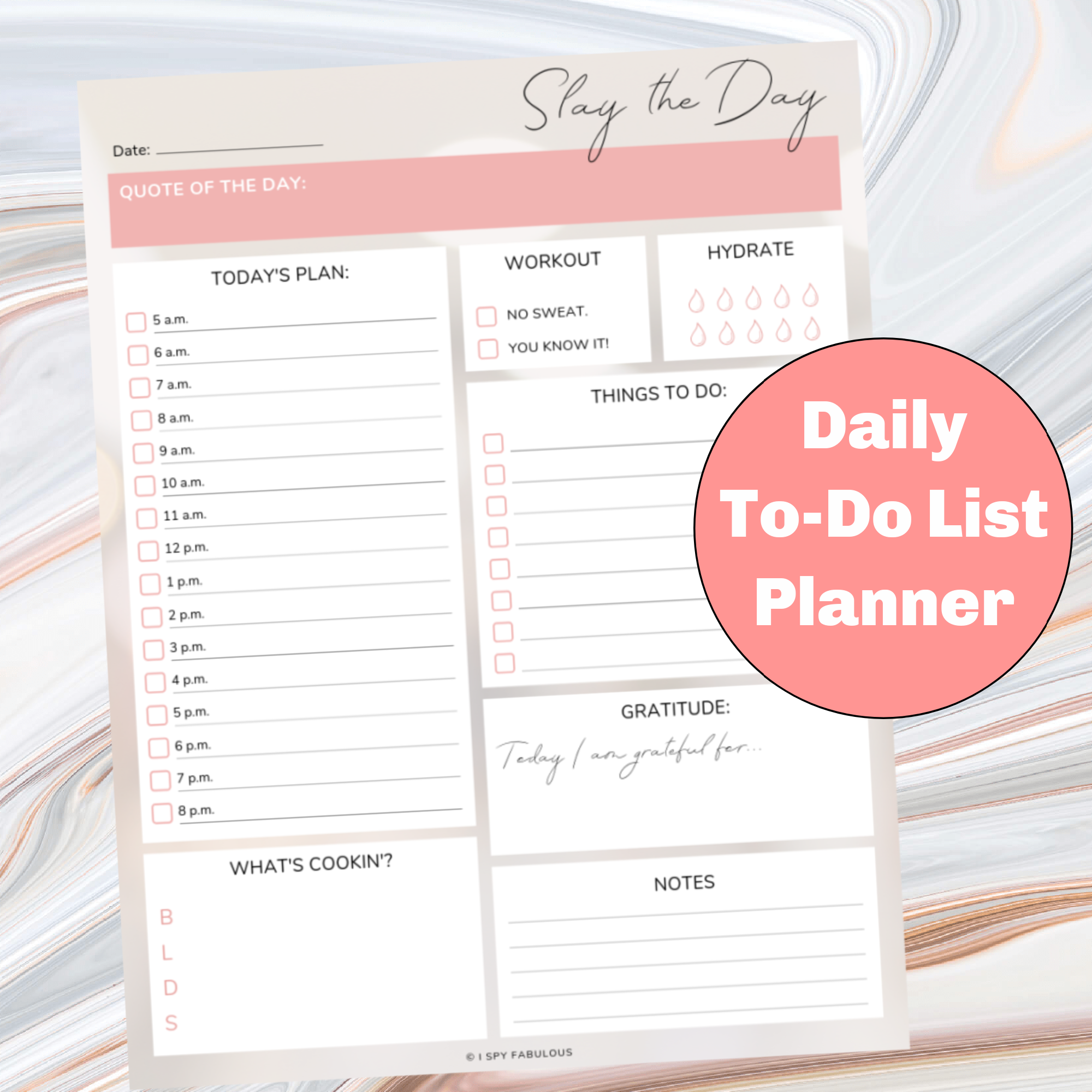 Daily Planner & To-Do List – ISpyFabulous